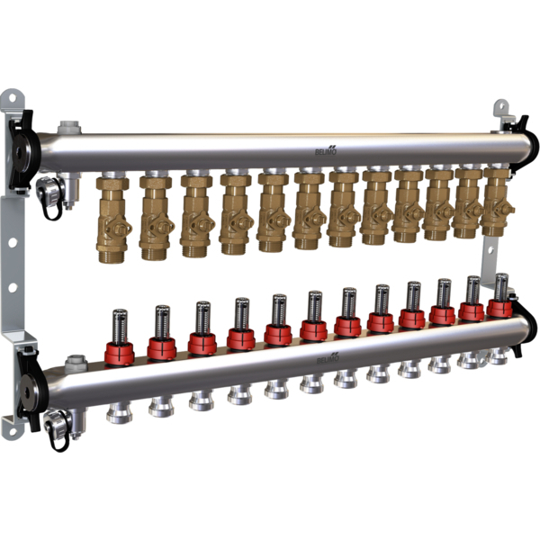 Belimo Energieverteiler Zonen 12 6bar Flüssigkeitstemperatur 2-70°C (36-158°F)