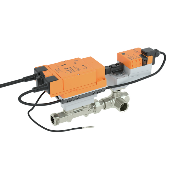 3-Wege-Sensor gesteuertes elektrisches PI-CCV Messing 2,8 m3/h 24V AC/DC EPDM 25bar/362psi Belimo