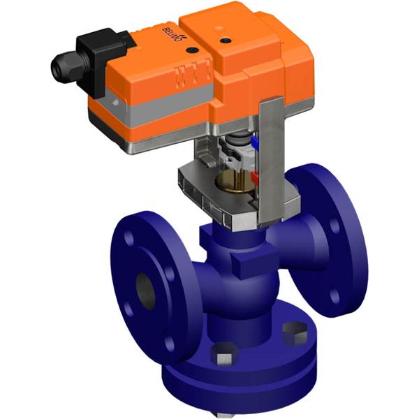 Belimo Geradsitzventil 15mm Flansch DN15 Kvs0.63 24VAC/DC 150s BACnet 0-10/2-10V 1000N IP54 H611N/NV24A-MOD