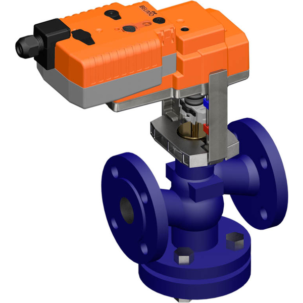 Belimo Geradsitzventil DN32 Flansch 15mm Hub Kvs16 24VAC/DC Ausfallsicher NC/NO 150s BACnet/Modbus/MP-Bus 1000N IP54 H632N/NVK24A-MOD