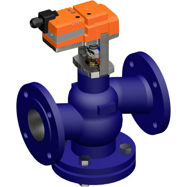 Belimo Geradsitzventil DN65 Flansch 18mm Hub Kvs58 100-240VAC 35s 2/3-Punkt 1000N IP54 H664N/NVC230A-TPC