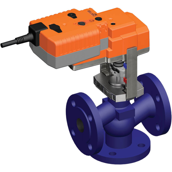 Belimo 3-Way Globe Valve DN15 Flange 15mm Stroke Kvs1 24VAC/DC Fail-Safe 150s BACnet 1000N IP54 H712N/NVK24A-MOD