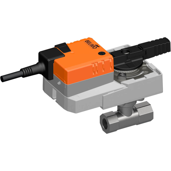 Belimo Characterized Valve Rp1/2 Kvs1.6 24VAC/DC 90s BACnet/Modbus/MP-Bus 20Nm IP54 R2015-1P6-S1/SR24A-MOD