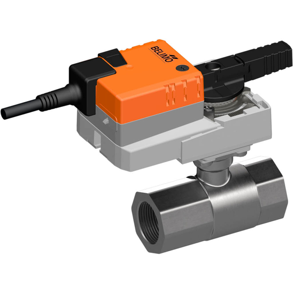 Belimo Ball Valve Rp1-1/4 Kvs32 24VAC/DC 90s BACnet/Modbus/MP-Bus 0-10/2-10V 10Nm IP54 R2032-S3/NR24A-MOD