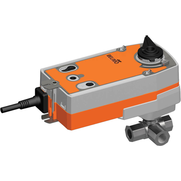 Belimo 3-Wege Charakterisierte Ventil Rp1/2 Kvs1.6 24VAC/DC Fail-Safe NO 90s 2-10V 10Nm IP54 SPDT R3015-1P6-S1/NRF24A-SR-S2-O