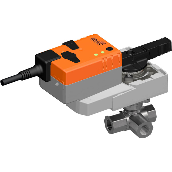 Belimo 3-Way Characterized Valve Rp1/2 Kvs1 24VAC/DC 9s 2-point 8Nm IP54 R3015-1-S1/NRQ24A