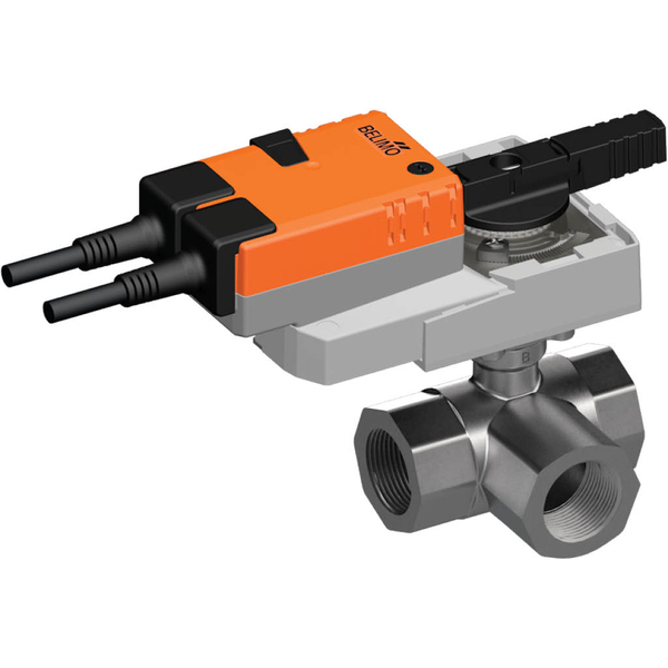 Belimo 3-Way Ball Valve Rp1-1/4 Kvs31 24VAC/DC 9s 2-point 16Nm IP54 R3032-S3/SRQ24A