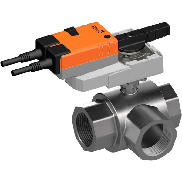 Belimo 3-Way Ball Valve Rp2 Kvs75 24VAC/DC 9s 2-point 16Nm IP54 R3050-BL4/SRQ24A