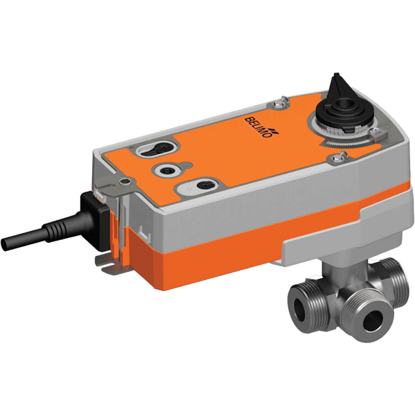 Belimo 3-Way Characterized Valve G1 Kvs1 24VAC/DC Fail-Safe 75s 2-point 10Nm IP54 R510/NRF24A