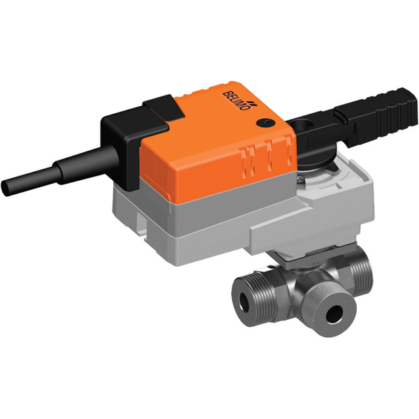 Belimo 3-Way Ball Valve G1 Kvs8.6 24VAC/DC 90s BACnet/Modbus/MP-Bus 5Nm IP54 R515/LR24A-MOD