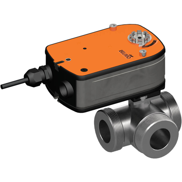 Belimo 3-Way Characterized Valve G2 Kvs10 230VAC Fail-Safe NO 75s 2-point 4Nm IP54 SPDT R529/LRF230-S-O