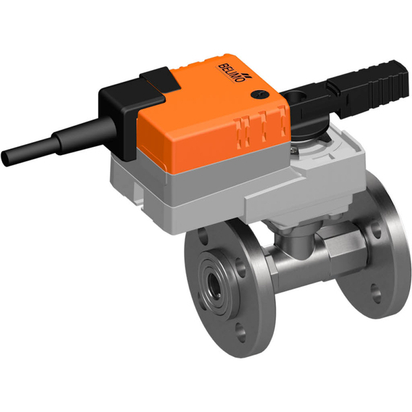 Belimo Ball Valve DN15 Flange Kvs15 24VAC/DC 90s 2/3-point 5Nm IP54 Terminal Protection R6015R-B1/LR24A-TP