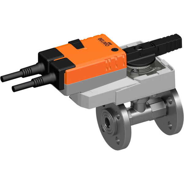 Belimo Válvula De Bola DN25 Brida Kvs26 24VAC/DC 90s BACnet/Modbus 10Nm IP40 R6025R-B2/VNR24A-LP1