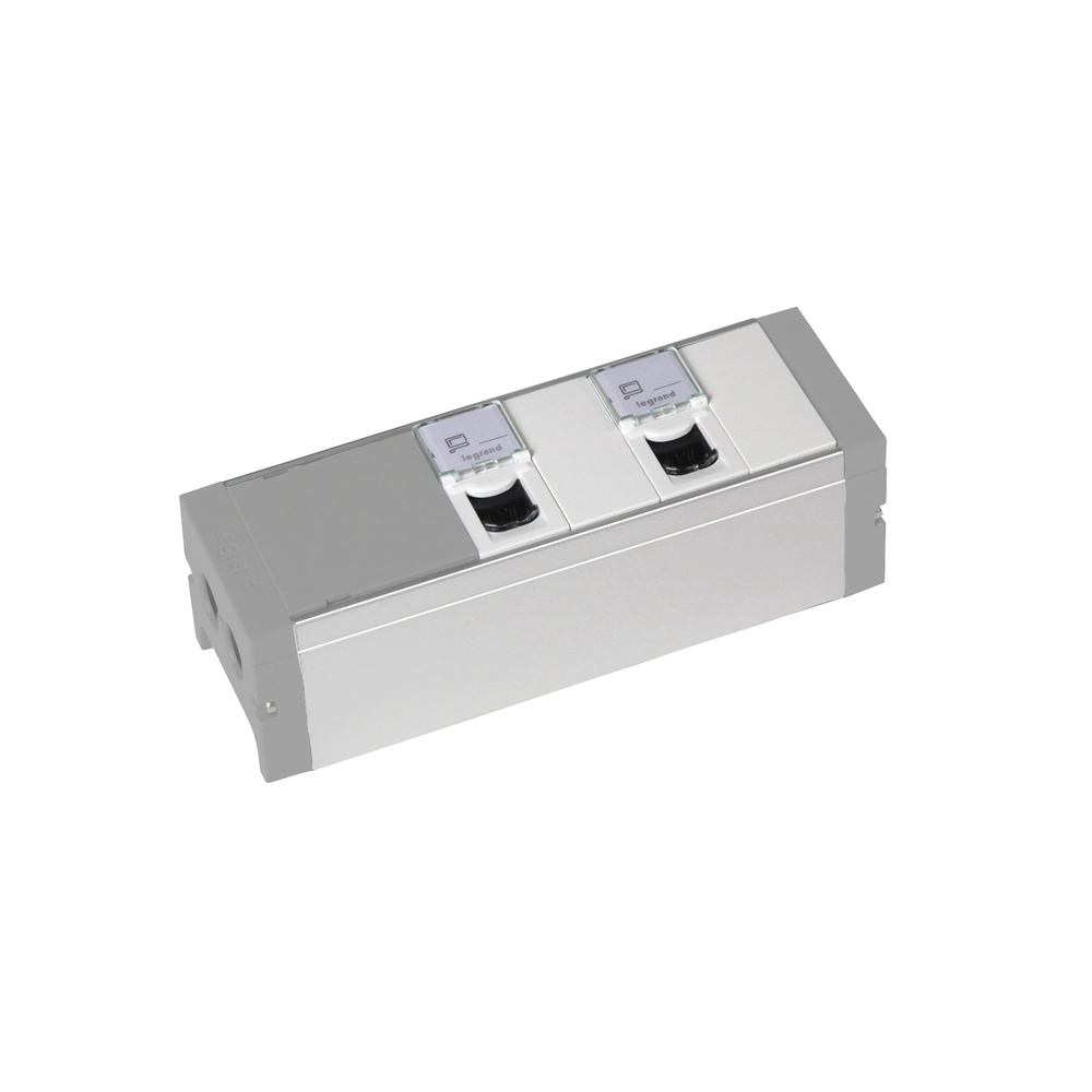 Prise de table Legrand avec 2 ports RJ45 Cat 6 - 073495