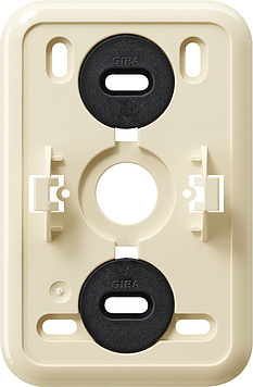 Gira Mounting Plate Click-It 2 Way Wall Socket Cream White - 008210