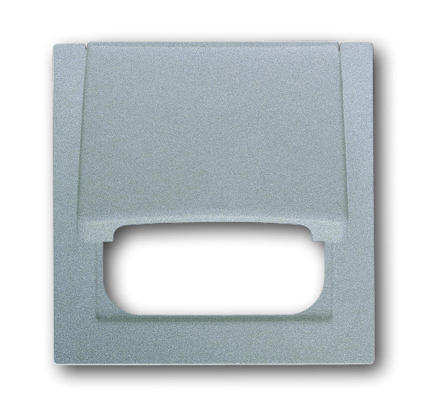 ABB Busch-Jaeger Zilveren Aluminium Afdekplaat 50x50mm - 2CKA001753A0044