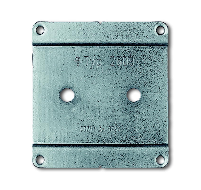 ABB Busch-Jaeger 1V Placa de montaje metálica para Ocean/WS/WD - 2CKA001716A0042