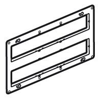 Legrand Mosaic Mounting Frame 2x10mod Metal And Insulated Plastic - 080268