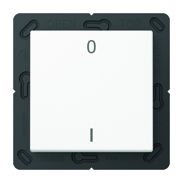 Jung EnOcean AS500 Blanco Transmisor inalámbrico de pared de 2 botones - ENOA590-01WW