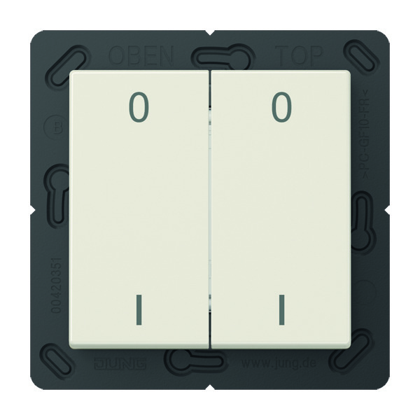 Jung EnOcean Radio Wall Transmitter AS500 White 4 Channel Symbols - ENOA595-01