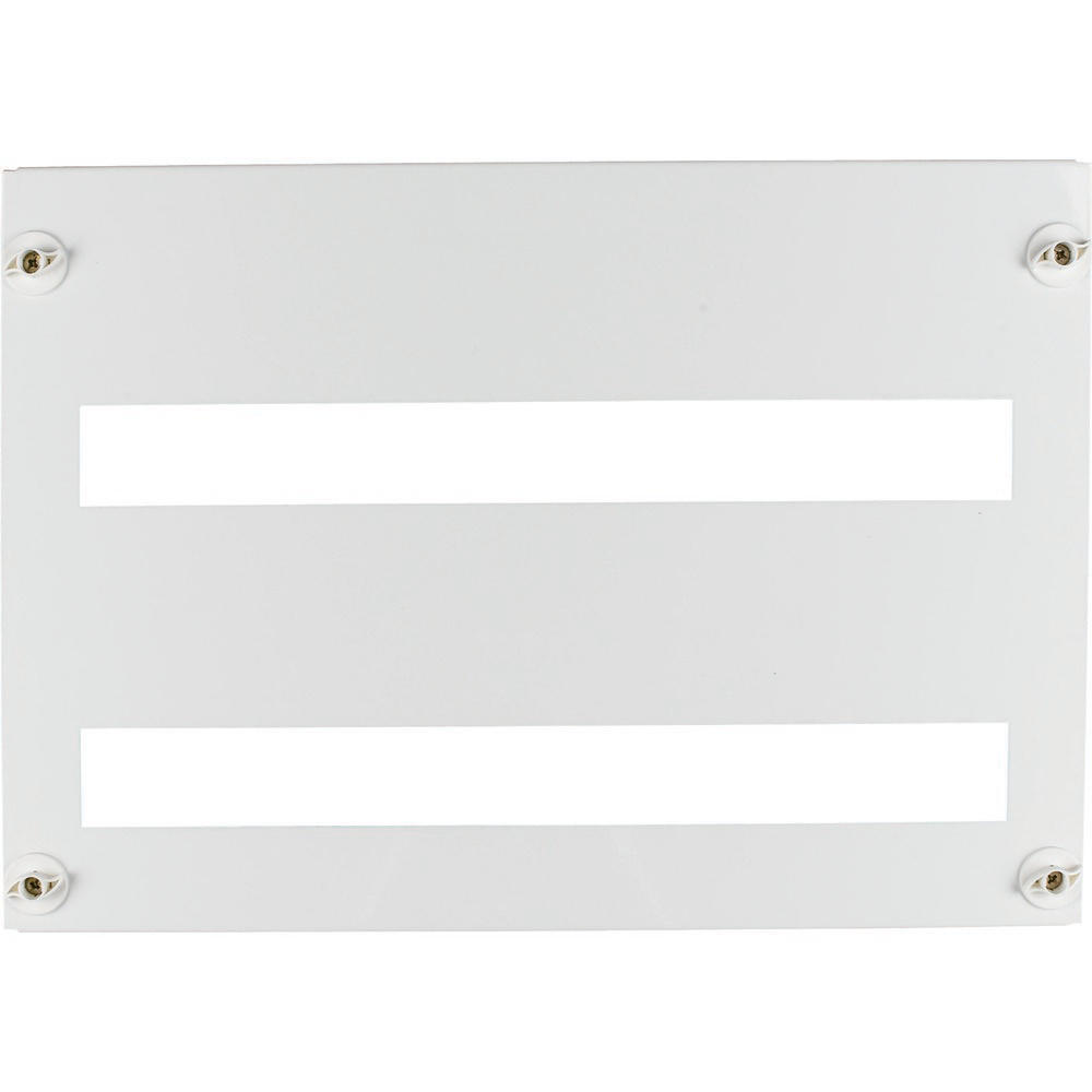 Plaque frontale Eaton 45mm pour 2 rangées d'unités de 24 modules en acier blanc - 283060