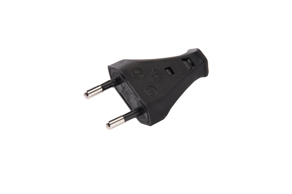 Martin Kaiser Enchufe Euro Negro 2,5 Amp Sin Toma de Tierra EN 50075 IP20 - 852/SW