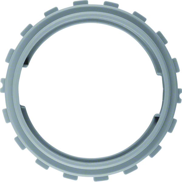 Hager Berker Integro Clamp Ring For Material Thickness 4mm Dark Grey - 8183601