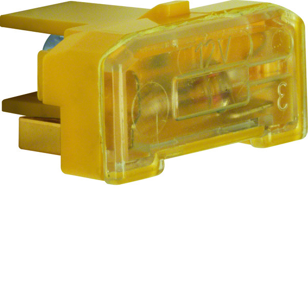 Hager Berker Elemento luminoso amarillo 12V 65mA con terminal N - 167602