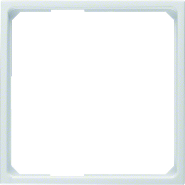 Hager Berker Adapter Ring For Centre Plate 50x50mm Polar White Glossy - 11099089