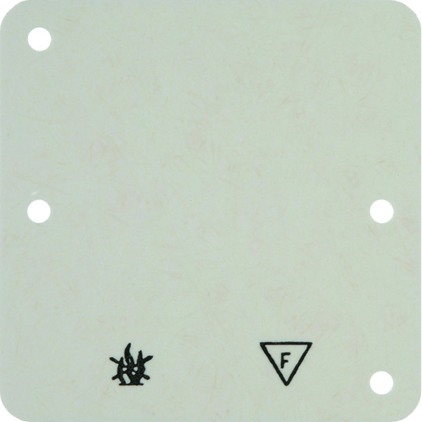 Fireproof Single Gang Base Plate Surface Mount White - 102112