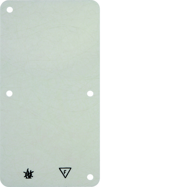 Hager Berker White 2-Gang Flame-Retardant Surface Mounted Base Plate - 102122