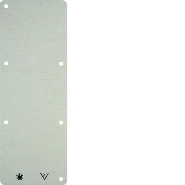 Hager Berker 3-Gang Base Plate - Fire Resistant - Surface Mount - White - 102132