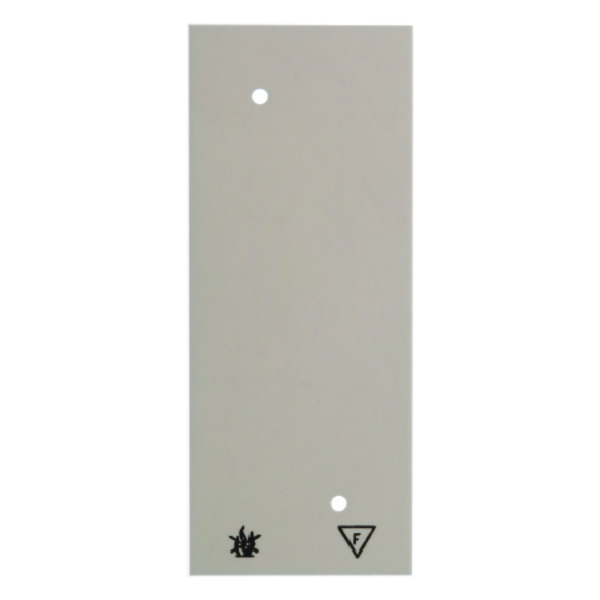 Hager Berker Placa base autoextinguible de 3 gangs para montaje en superficie Blanca - 1055