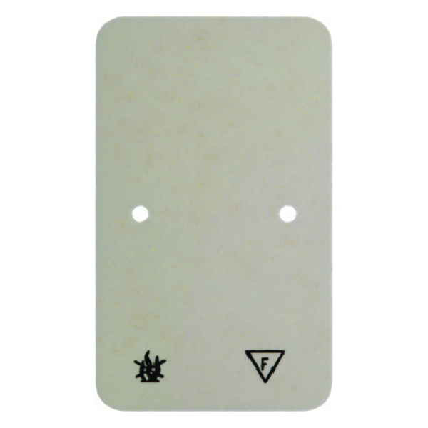 Hager Berker Base Plate Fire Resistant Double Socket Surface Mount White - 105340