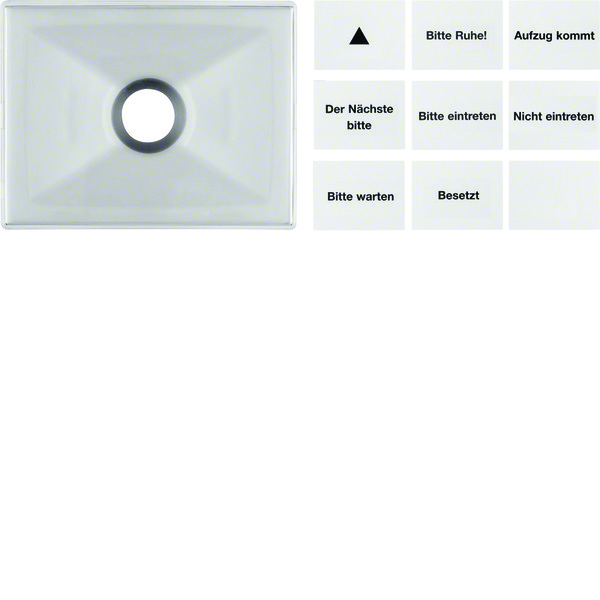 Hager Berker Linse für Drucktaster und Lichtsignal E10 - 12470004