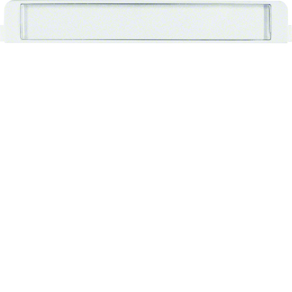 Hager Berker Text Field For Central Plate System Polar White - 19050069
