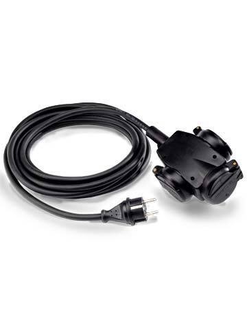 3V ophangkoppeling 10M H07RN-F3G1.5mm2 IP44 (Europese Stekkerdoos) - 1473-101.5