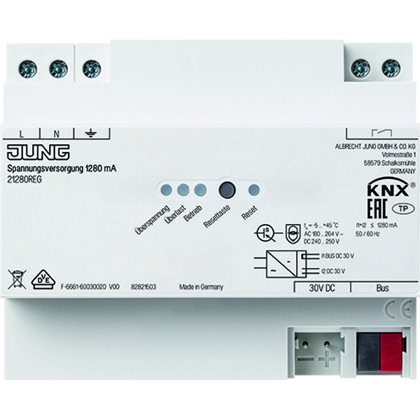 Fuente de alimentación Jung KNX 1280 MA - 21280REG