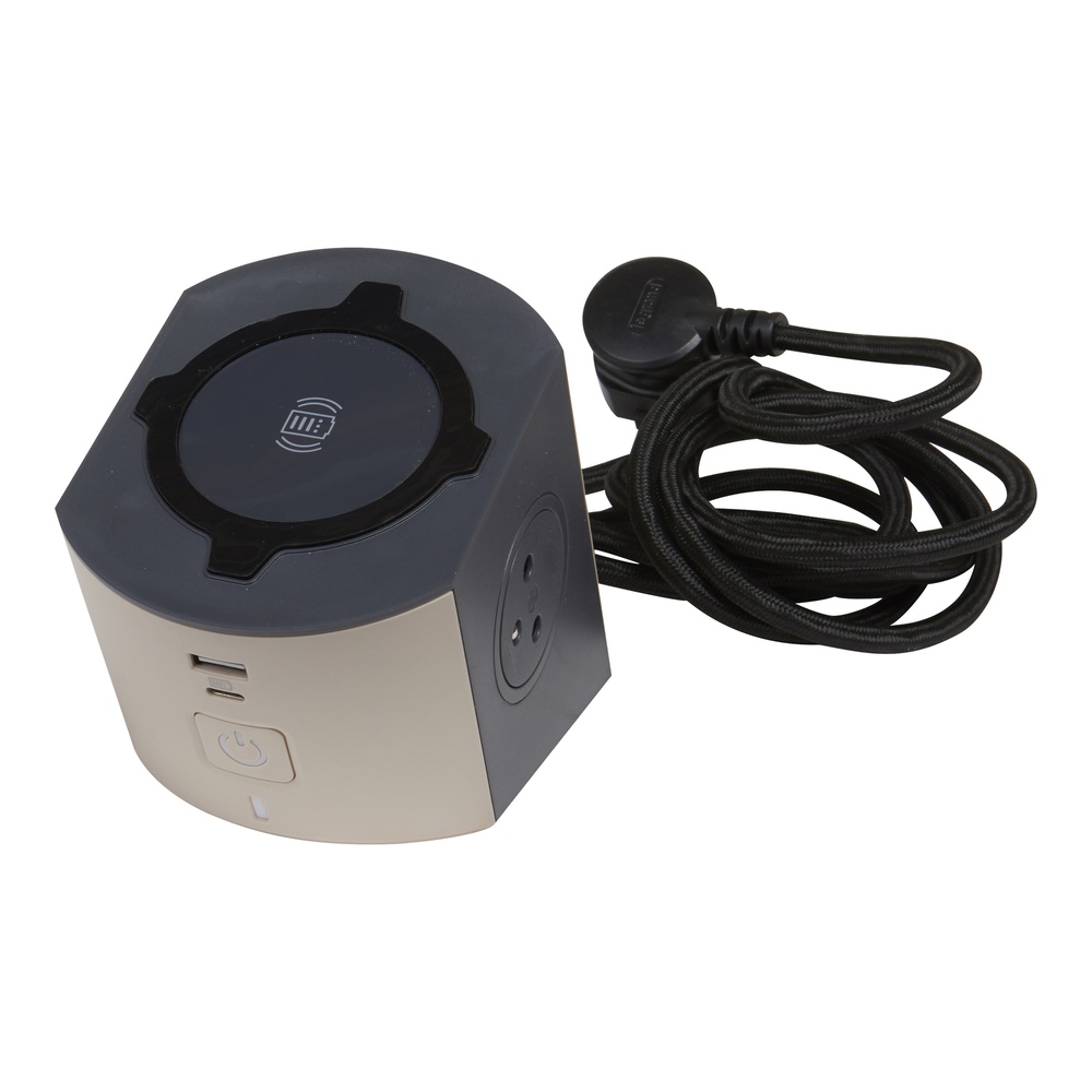 Legrand Cargador de inducción con cable USB-A+C 2x2P+A 2m - 049402