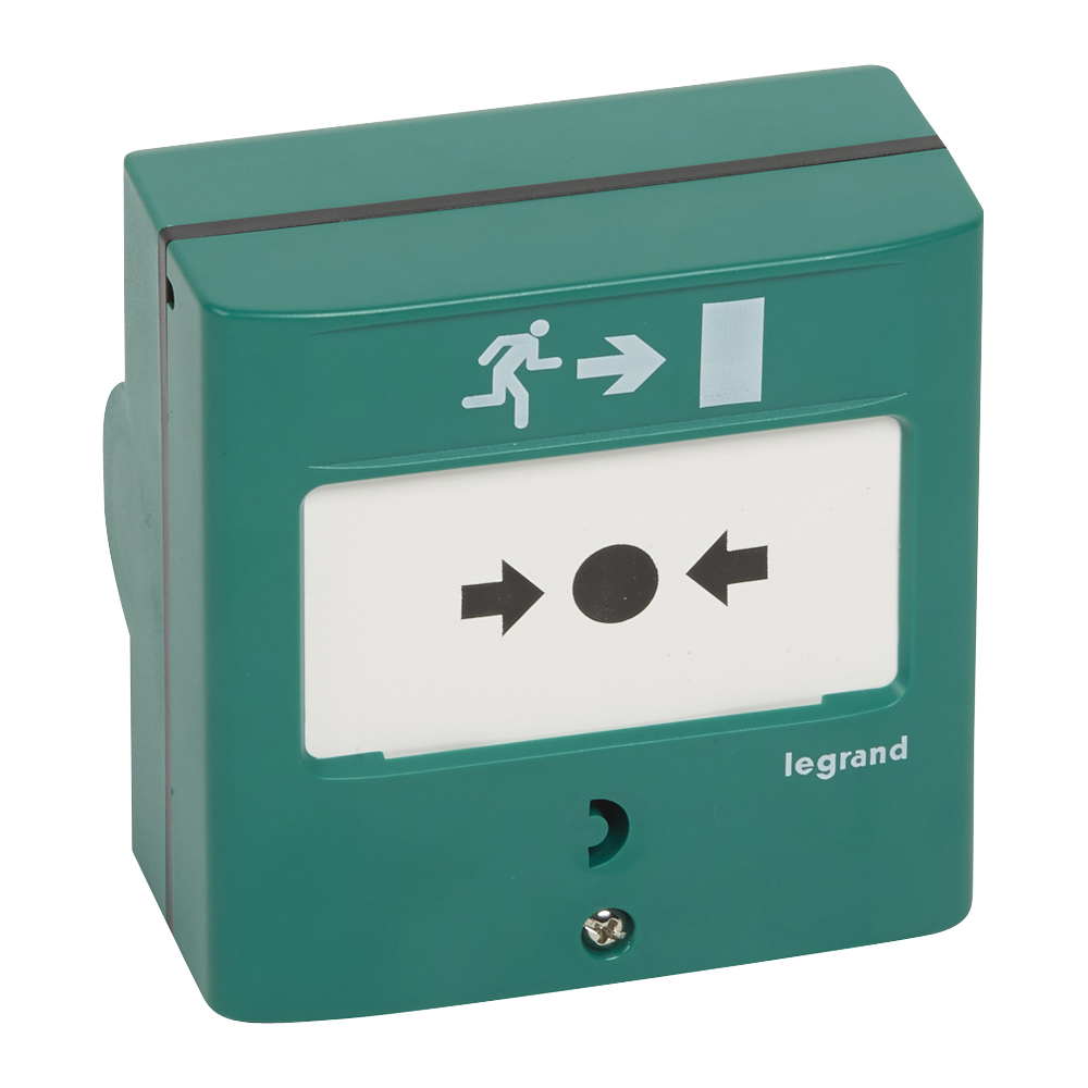 Interrupteur manuel d'alarme Legrand Green 2X Exchange - 138048