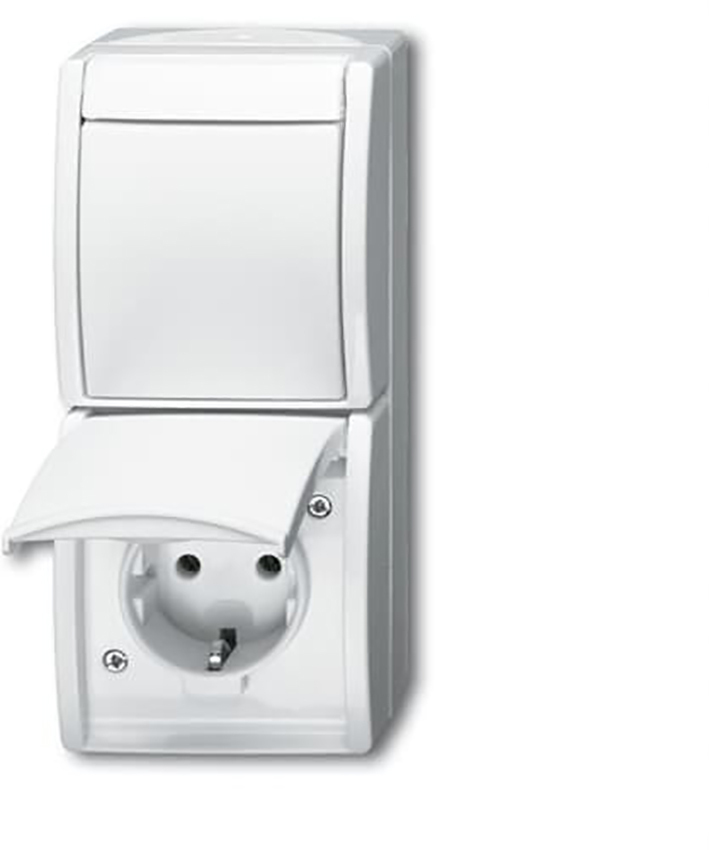 ABB Interruptor Combinado Busch-Jaeger Toma de Corriente IP44 - 2CKA001684A0327