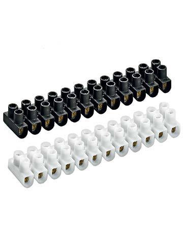 ELTE Black Connector Terminal Strip 12p 1.0-4mm2 Pack Of 10 - 88166865