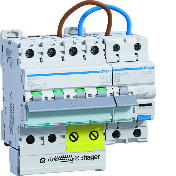 PV vervangingsset met RCBO 1P+N 40A stroomonderbreker - VKS02PVA