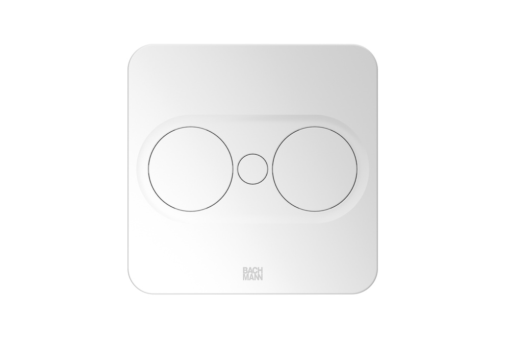 Bach Twist2 2X230V Square White With Mounting Plug Included (European Socket) - 946.201