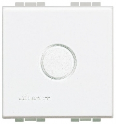 Bticino Placa de cubierta de luz para 2 módulos con orificio de 14 mm - BTN4951