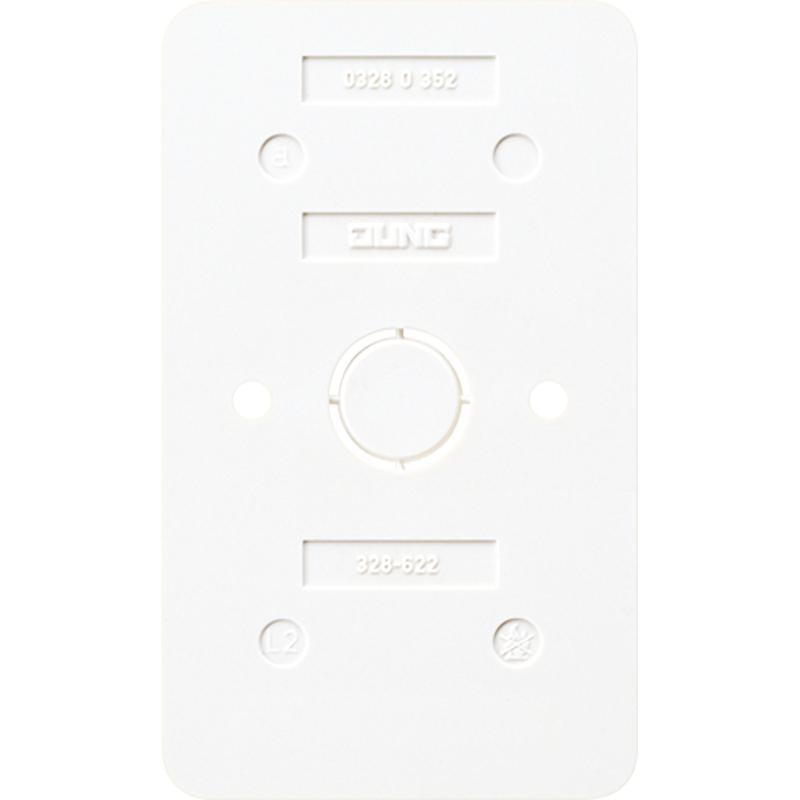 Placa base AP600 Alpine White de Jung - 328-622WW