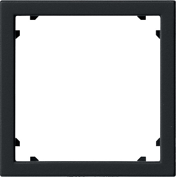 Gira Adaptateur Cadre carré 45x45mm Système 55 Noir mat - 0283005