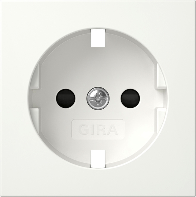 Gira Couvercle Prise SH System 55 Blanc pur - 492103