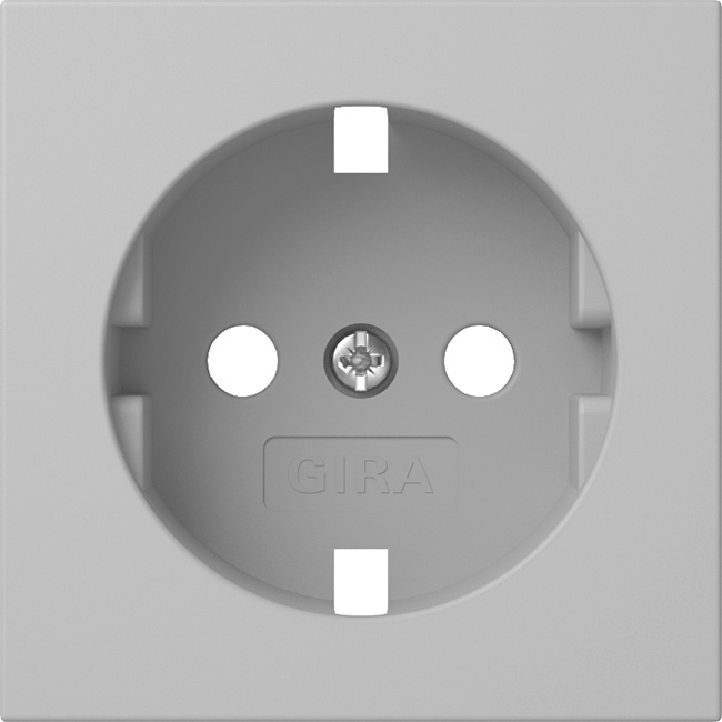 Gira Schuko Socket System 55 Grey M - 4920015