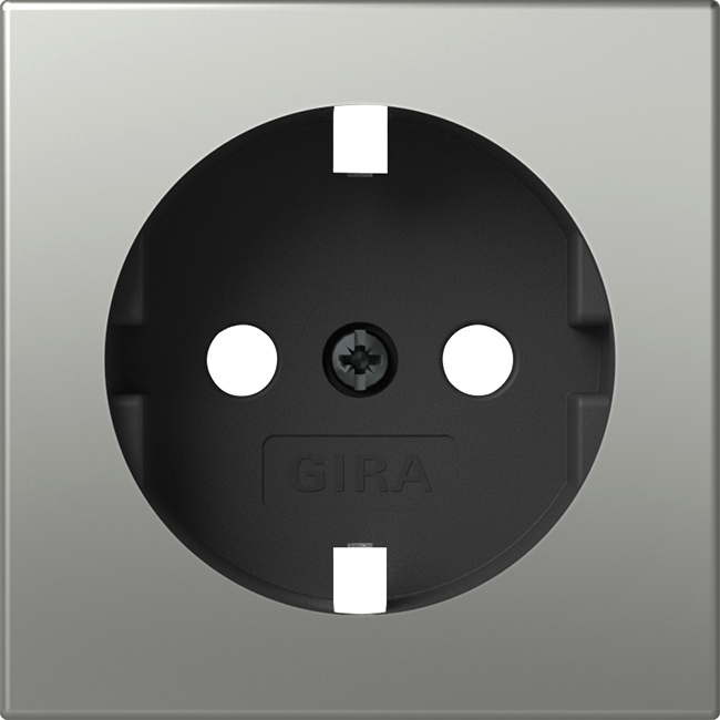 Gira Schuko Socket System 55 Stainless Steel - 4920600